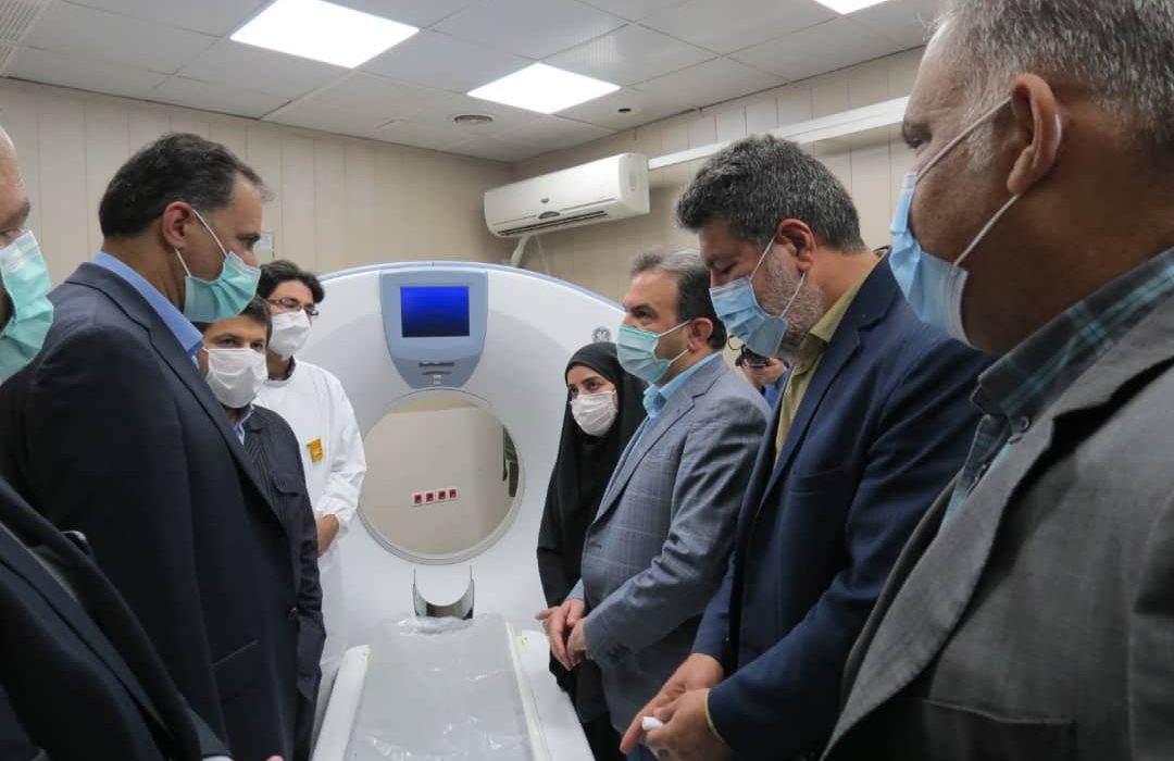 مراسم بهره برداری از دستگاه سی تی اسکن بیمارستان سینا