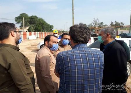 بازدید سردار شاهوارپور از روند پیشرفت پروژه های در دست اقدام شهرداری اهواز