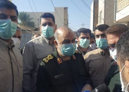 تاکید سردار سلامی بر حل مشکلات مردم خوزستان در آبگرفتگی اخیر