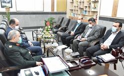 دیدار مدیرعامل شرکت توزیع برق خوزستان با فرمانده انتظامی استان