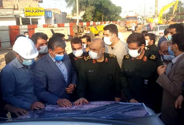پروژه های قرارگاه سازندگی خاتم الانبیا در خوزستان با شتاب پیش می رود