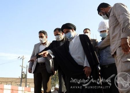 بازدید نماینده ولی فقیه در خوزستان از پروژه های عمرانی شهرداری اهواز