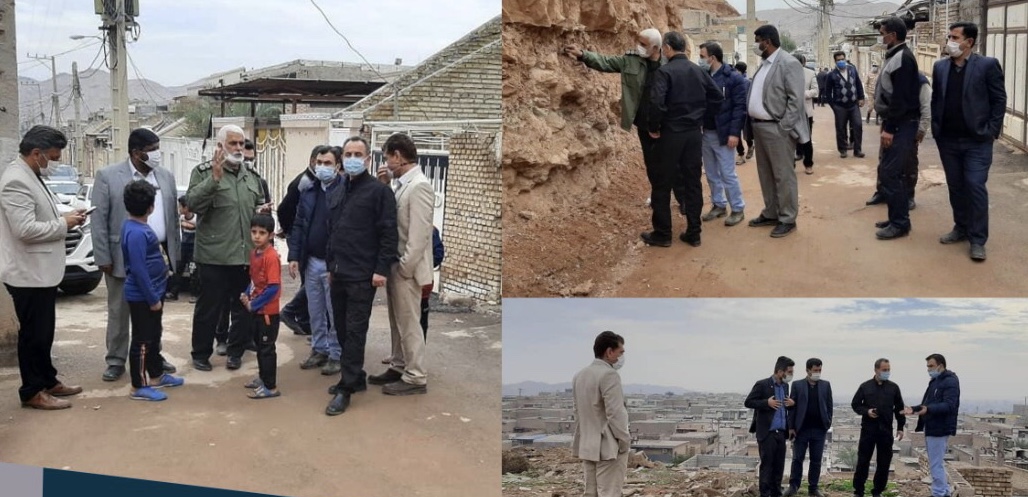 بازديد مدیرکل مدیریت بحران خوزستان و معاون هماهنگی سپاه حضرت ولي عصر(عج) به همراه حاتمي مدير منطقه ٧ از محلات پر خطر در منطقه ٧