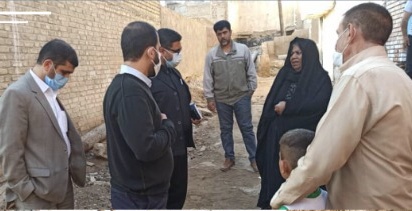 بازدید میدانی نماینده اهواز از منطقه کم برخوردار حصیرآباد