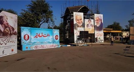 آیین سالگرد سردار سپهبد شهید حاج قاسم سلیمانی در شرکت فولاد خوزستان برگزار شد