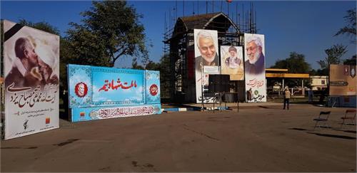 آیین سالگرد سردار سپهبد شهید حاج قاسم سلیمانی در شرکت فولاد خوزستان برگزار شد