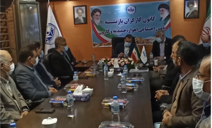 نشست اعضای هیئت مدیره و بازرسین کانون بازنشستگان اهواز، حمیدیه و کارون برگزار شد