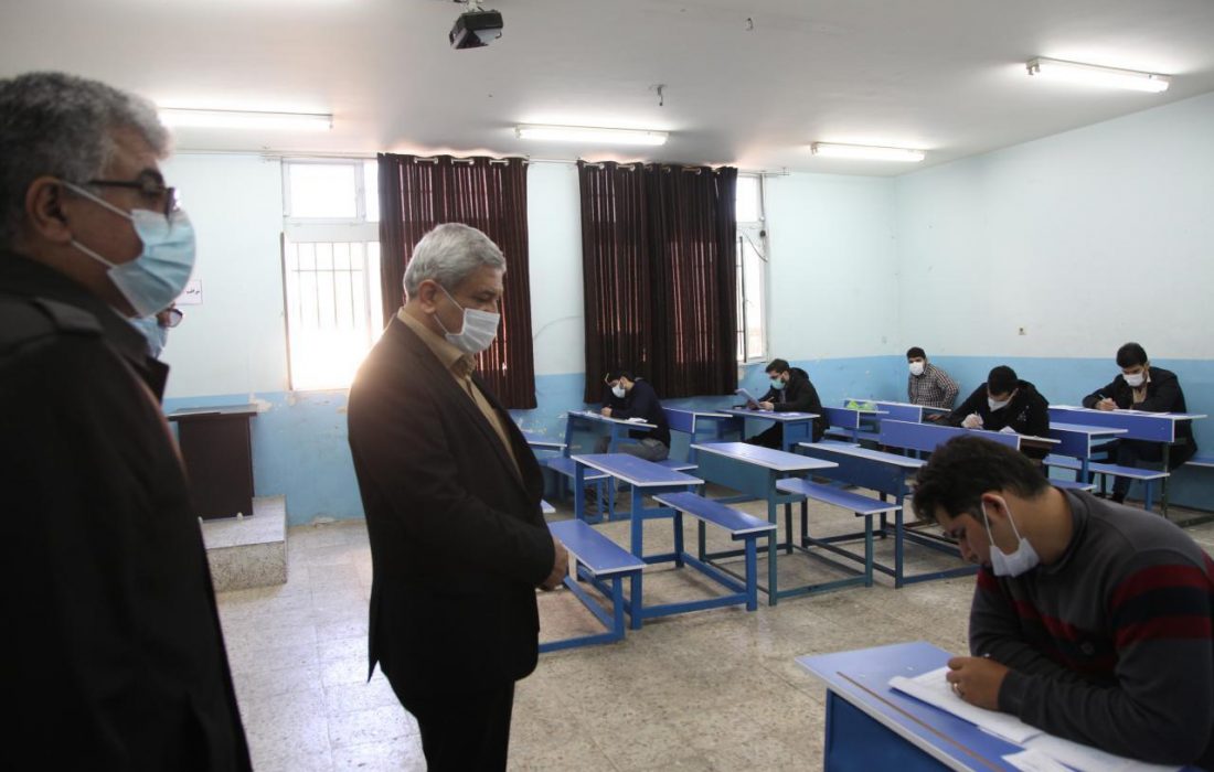 مدیرکل آموزش و پرورش خوزستان از حوزه های آزمون اسختدامی دستگاه های اجرایی بازدید کرد