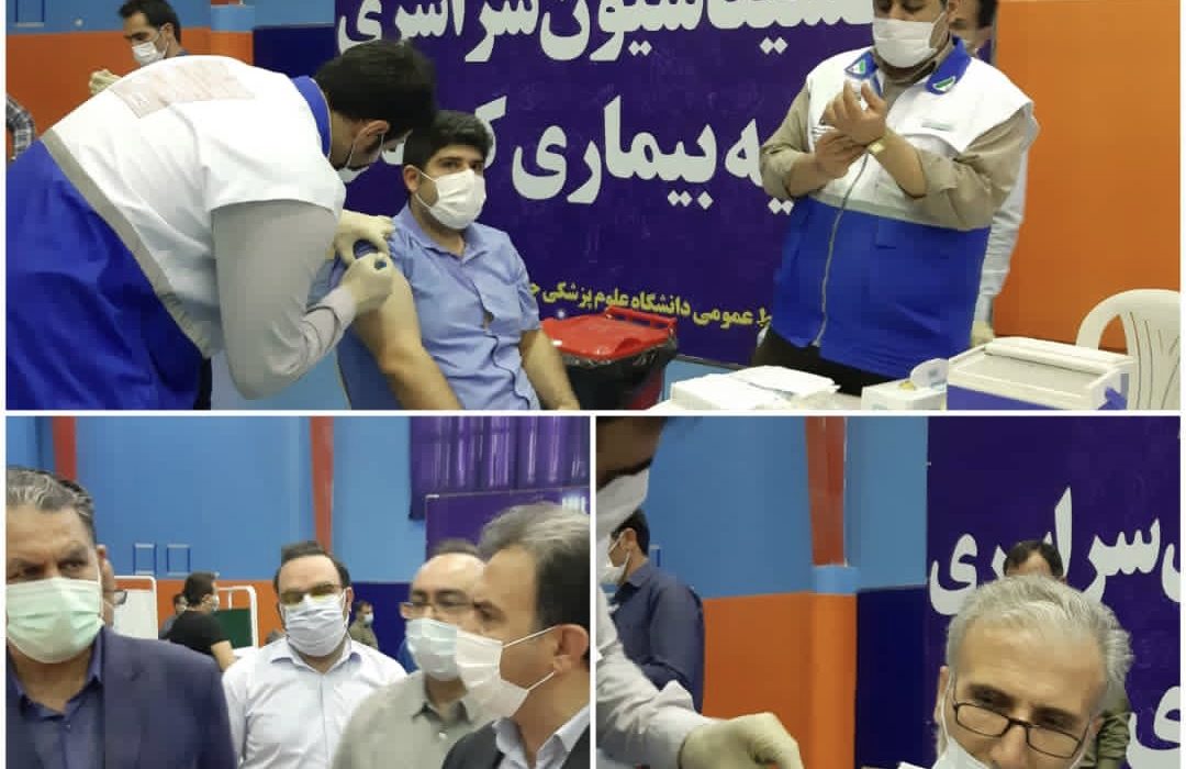 واکسیناسیون سراسری علیه بیماری کرونا در شهرهای تابعه دانشگاه علوم پزشکی اهواز