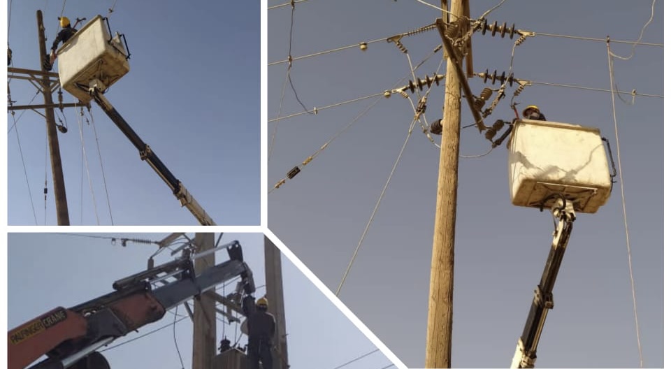 نصب ۴ اصله تیربرق ، احداث ۲۰۰ متر شبکه فشار متوسط و نصب یک دستگاه ترانس جدید ۲۵۰ در کوی درویشان واصلاح شبکه فیدر 5082