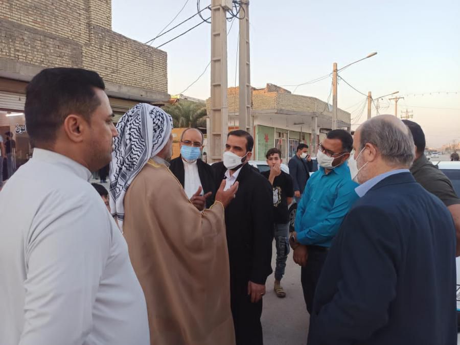 بازدید نماینده اهواز از روند اجرای پـروژه فــاضلاب کوی علوی اهواز