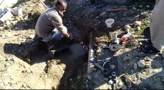 بهرمندی اهالی محترم روستای چهارقاش شهرستان باغملک از نعمت آب شرب پایدار