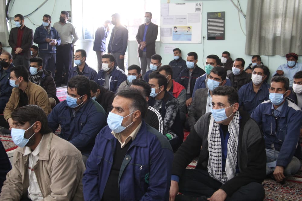 برگزاری مراسم دومین سالگرد شهادت حاج قاسم سلیمانی در شرکت نیشکر هفت تپه