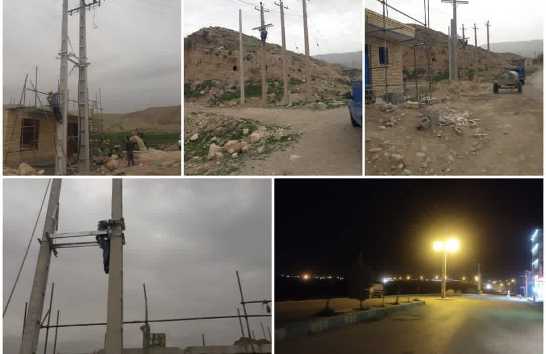 احداث شبکه فشارمتوسط ۶۰ متر ونصب دودستگاه ترانسفورماتور ۴ اصله پایه جهت تاسیسات و رفع مشکلات ابی صیدون مرکزی و صیدون جنوبی ونصب ۷دستگاه چراغ ۲۵۰ مسیر پل قلعه خمیسی