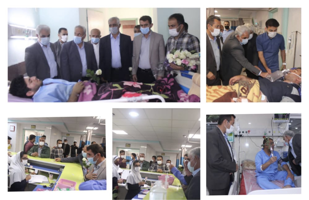 دیدار عیدانه مسئولین ادارات شهرستان باغملک از بیمارستان شهید طباطبایی باغملک