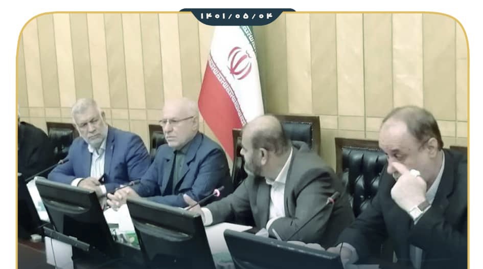 جلسه نماینده مردم شریف شهرستان های ایذه ، باغملک و دزپارت و تعدادی از نمایندگان مجلس با وزیر راه و شهرسازی