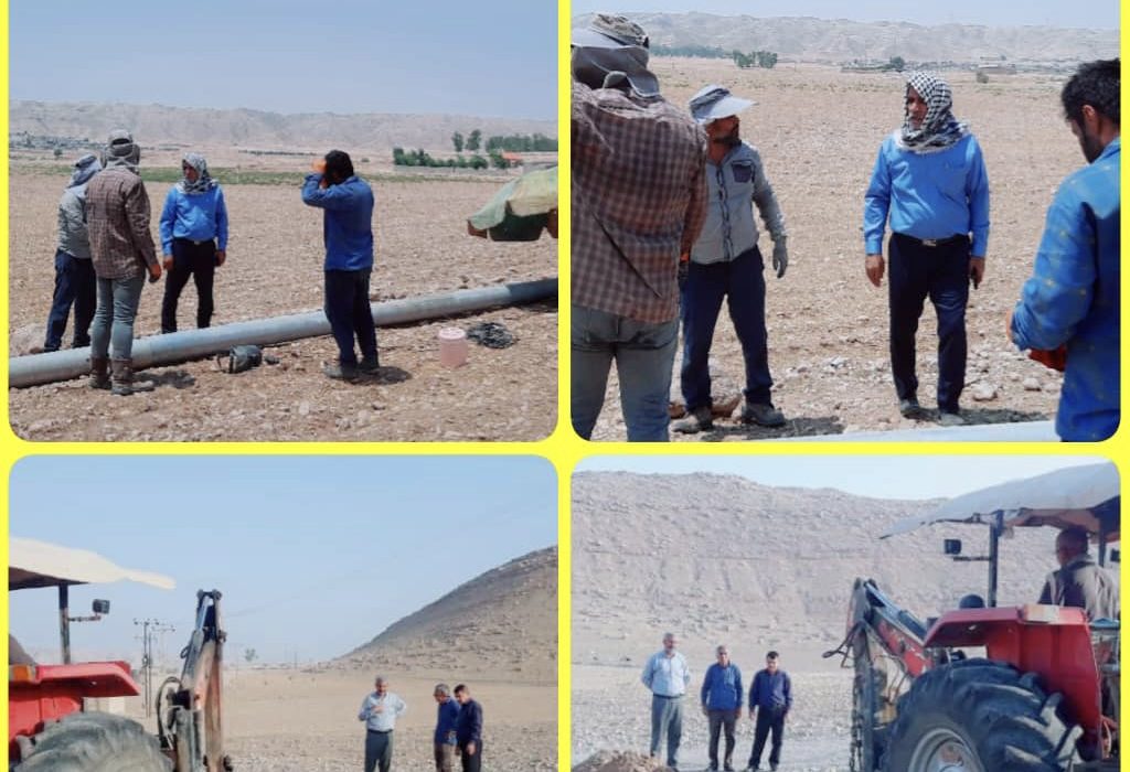 بازدید فرماندار باغملک از خط انتقال آب سرپوشیده ( روستاهای تنگ خشک، منگنان ، سرپوشیده ، آبگندو و کربلایی قاسمعلی )