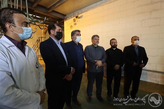 بازدید دادستان اهواز، معاون عمرانی استاندار، شهردار اهواز و سراج رئیس کمیسیون خدمات شهری شورای شهر از وضعیت کشتارگاه صنعتی اهواز