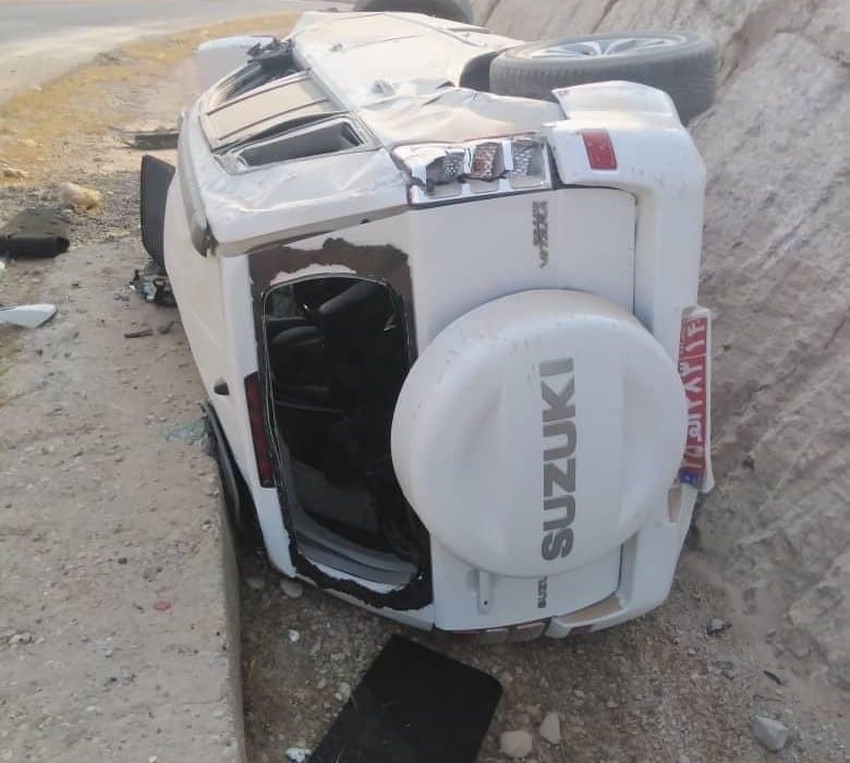 واژگونی خودرو حامل همراهان وزیر فرهنگ و ارشاد اسلامی در جاده هفتکل