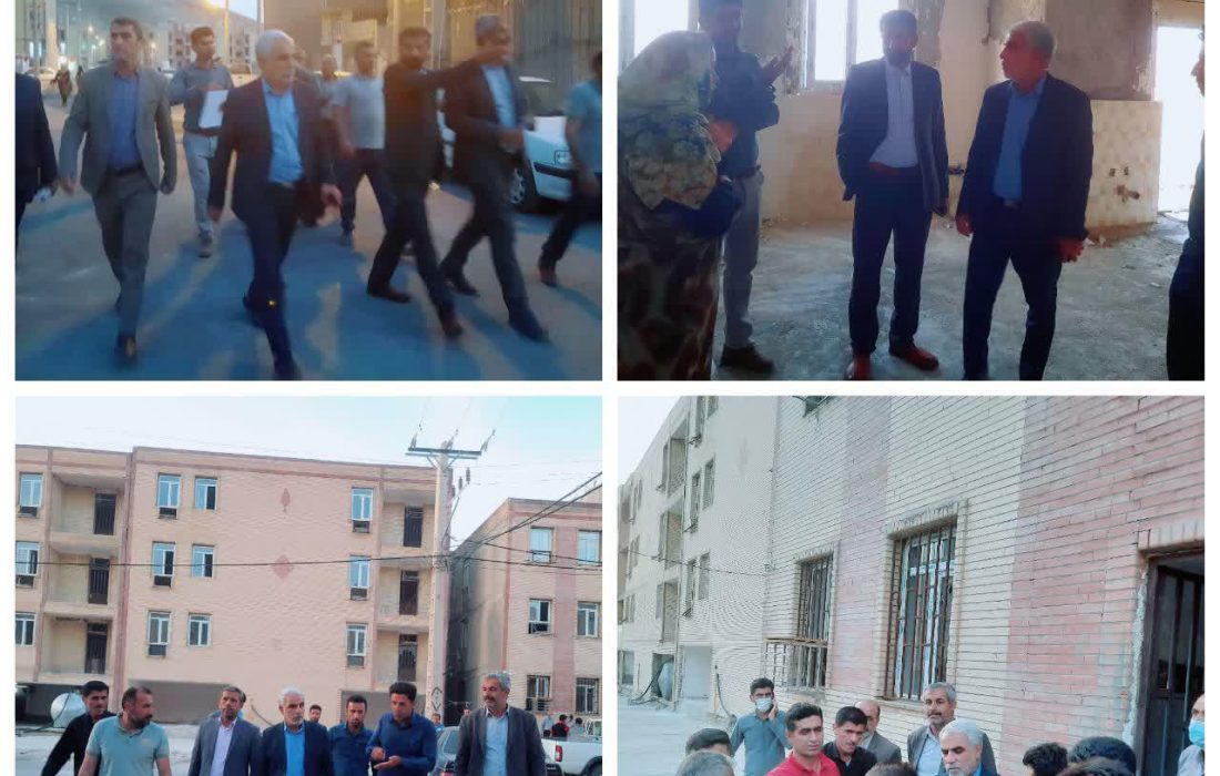 بازدید میدانی فرماندار باغملک از پروژه مسکن مهر شهرستان