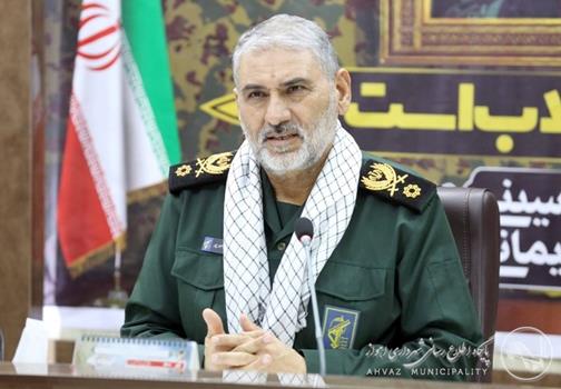 فرمانده سپاه پاسداران انقلاب اسلامی خوزستان: با مجموعه مدیریت شهری در ارائه خدمات بهتر به شهروندان اهوازی همکاری می کنیم