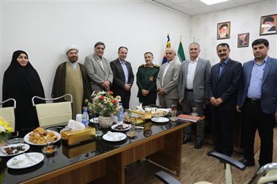 در دیدار مدیران نفت و گاز مارون با فرمانده مرکز بسیج شهید تندگویان تاکید شد مهندس ناصری: امنیت ایران اسلامی مرهون جانفشانی پاسداران است