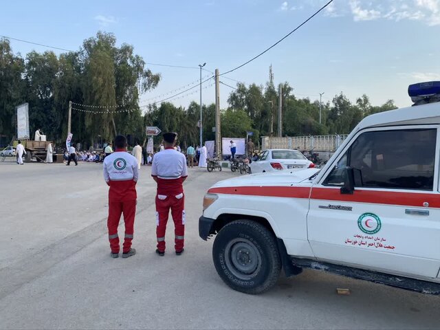 معاون امداد و نجات هلال احمر استان خبر داد ارائه خدمات امدادی به بیش از ۱۶۰۰ خوزستانی در عید فطر