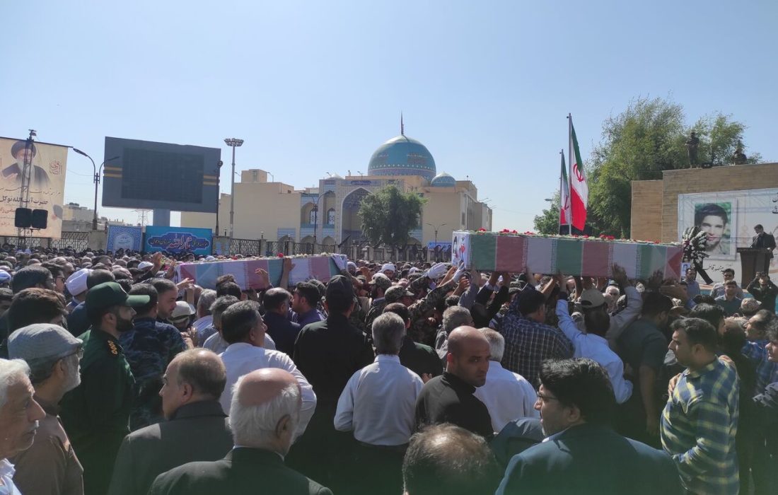 پیکر ۲ شهید دفاع مقدس در دزفول تشییع شد