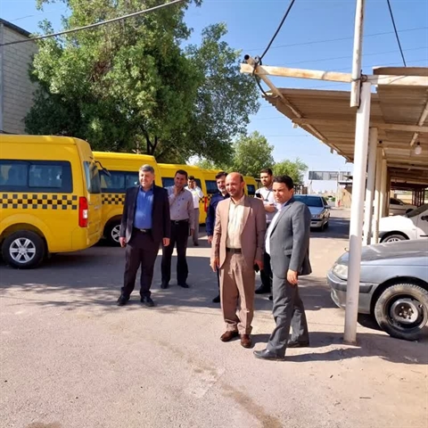 بازدید رئیس و اعضای شورای اسلامی شهر از سازمان تاکسیرانی اهواز