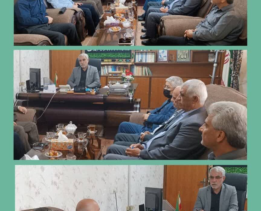 دیدار معاون شهردار و اعضای شورای اسلامی شهر باغملک با فرماندار شهرستان به مناسبت هفته دولت