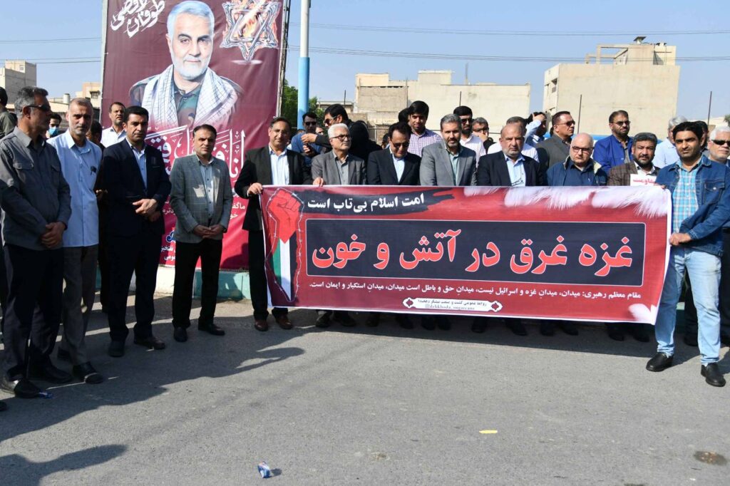 فریاد خوزستانی‌ها در حمایت از غزه طنین‌انداز شد؛ خروش یکپارچه شکرستان ایران علیه رژیم صهیونیستی