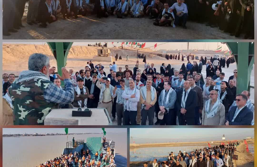 اردوی راهیان نور بسیجیان بانک کشاورزی در مناطق  عملیاتی استان خوزستان برگزار شد.
