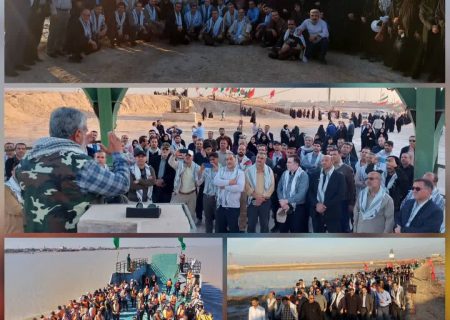 اردوی راهیان نور بسیجیان بانک کشاورزی در مناطق  عملیاتی استان خوزستان برگزار شد.