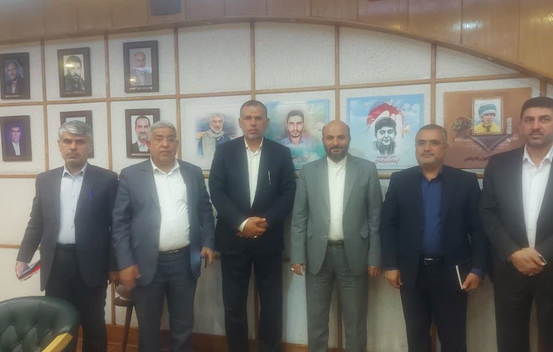 دیدارجمعی ازمنتخبان خوزستان بامعاون عمرانی وزیر ورئیس سازمان نوسازی مدارس کشور