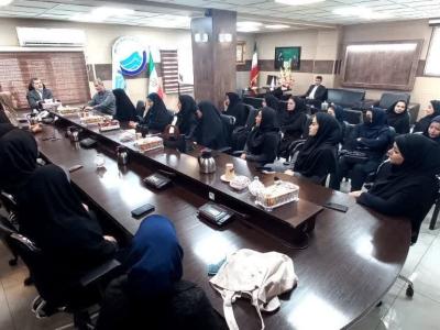 دیدار بانوان همکار با قائم‌مقام شرکت آب و فاضلاب اهواز