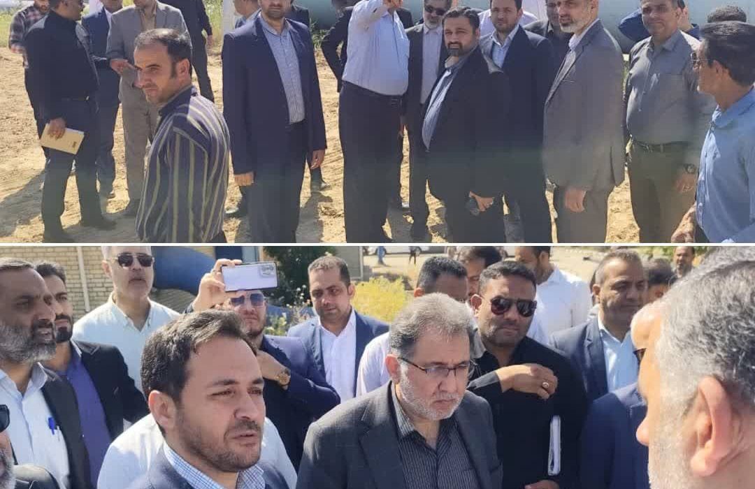 بازدید میدانی از تصفیه خانه آبرسانی شیبان