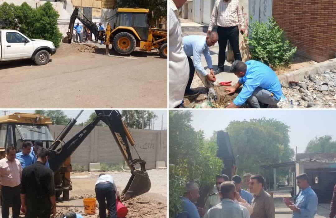 مدیر امور مشترکین منطقه ۲ آبفا اهواز خبر داد:  جمع آوری ۲۰ مورد انشعاب غیر مجاز تجاری در کوی سید خلف