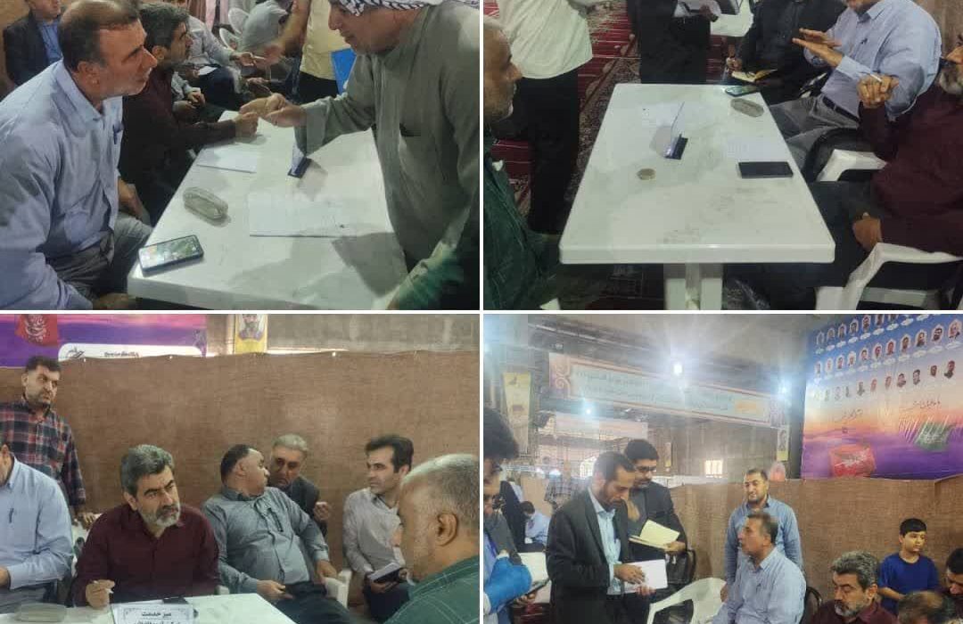 شرکت آبفا اهواز در میز خدمت نماز جمعه و پاسخگویی به مراجعات مردمی