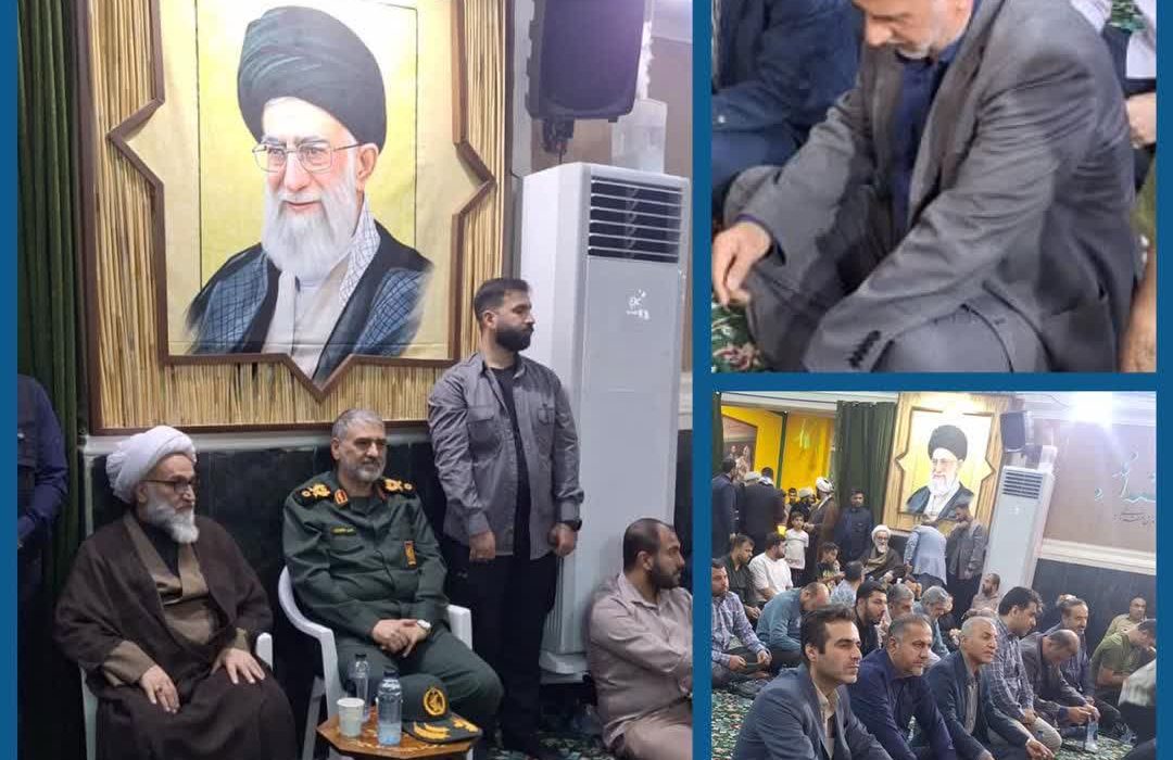 حضور مدیر عامل و جمعی از مدیران و معاونین شرکت آبفا