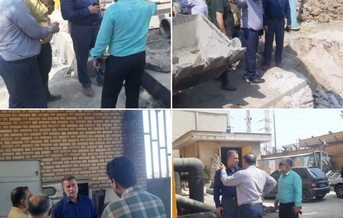 بازدید میدانی مدیرعامل شرکت آب و فاضلاب اهواز از ایستگاه های فاضلاب شهر اهواز.