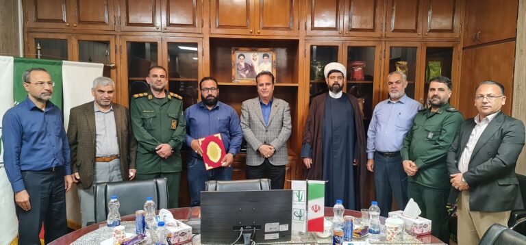 برگزاری آیین تودیع و معارفه فرمانده پایگاه مقاومت بسیج کارگری نیشکر فارابی