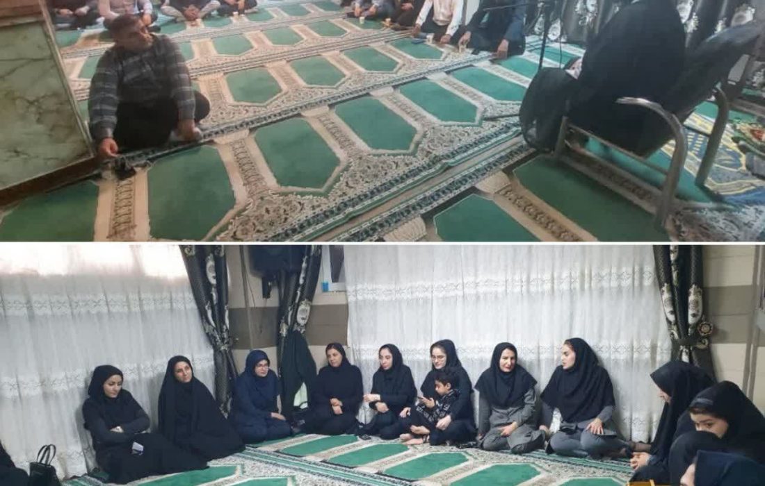 مراسم پر فیض عزاداری حضرت فاطمه زهرا (س) در شرکت آب و فاضلاب اهوازگ