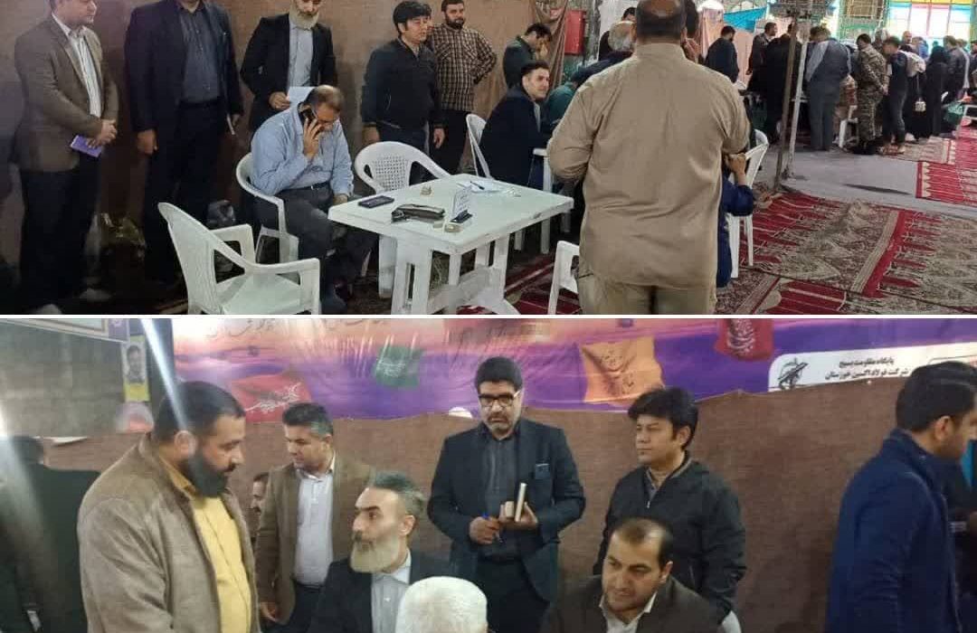ملاقات مردمی مدیرعامل شرکت آبفا اهواز در میز خدمت مصلی نمازجمعه