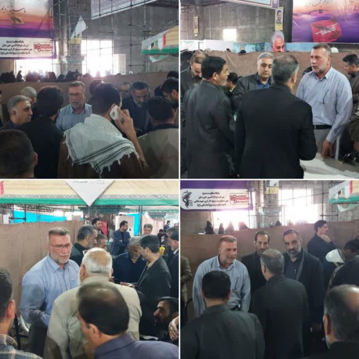 ملاقات مردمی مدیرعامل شرکت آبفا اهواز در میز خدمت مصلی نمازجمعه