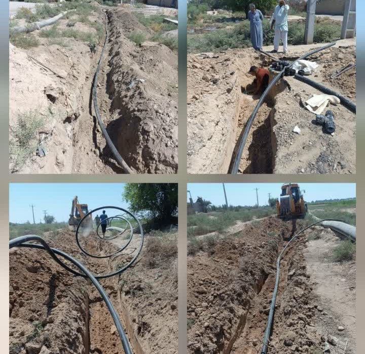با هدف رفع تنش آبی در روستای بحیر۱  روستای بحیر۱ از نعمت اب آشامیدنی سالم بهره مند شد