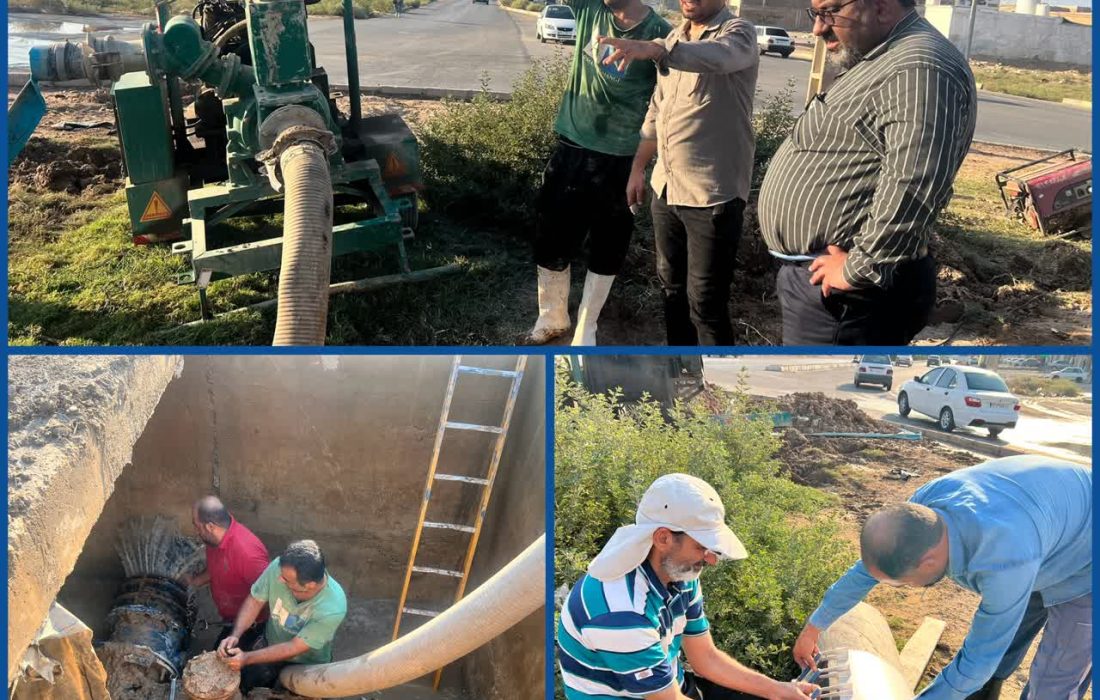 تعمیر شیرخط ۴۰۰ میلی‌متری پردیس انجام شد