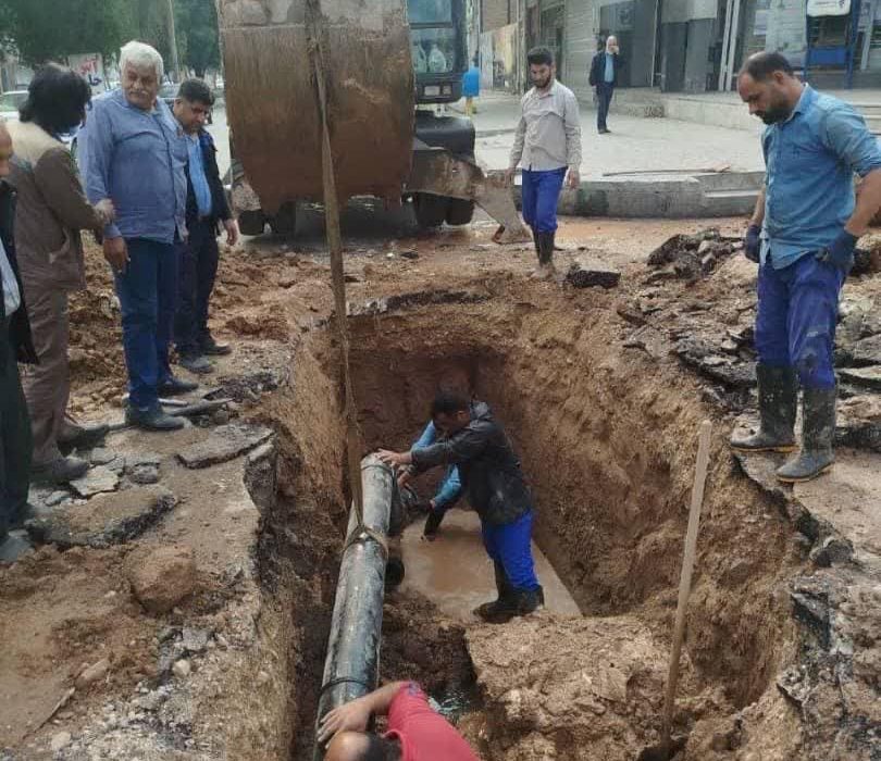 اقدامات اصلاح شبکه توزیع با هدف ارتقای شاخص‌های کیفی آب مناطق