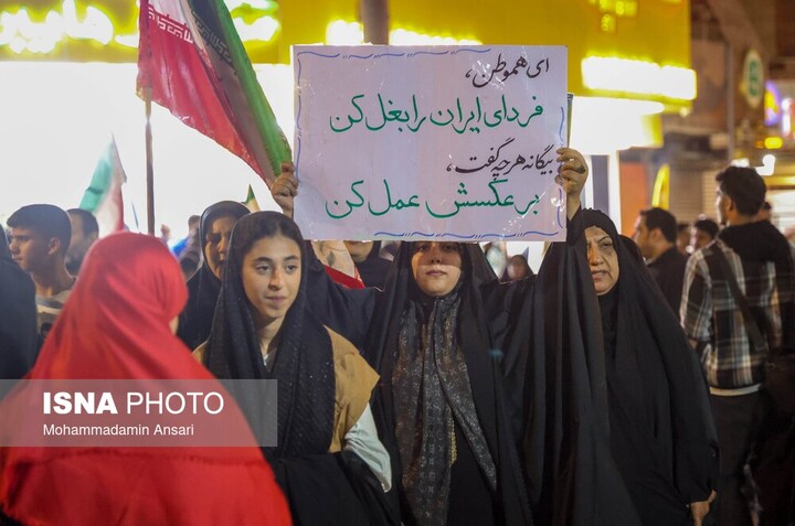 خروش اهوازی‌ها در شب اربعین رهبر شهید