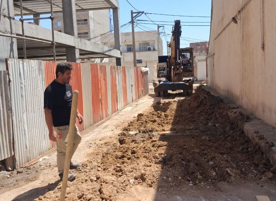 اصلاح خطوط فاضلاب در مناطق بهره برداری فاضلاب