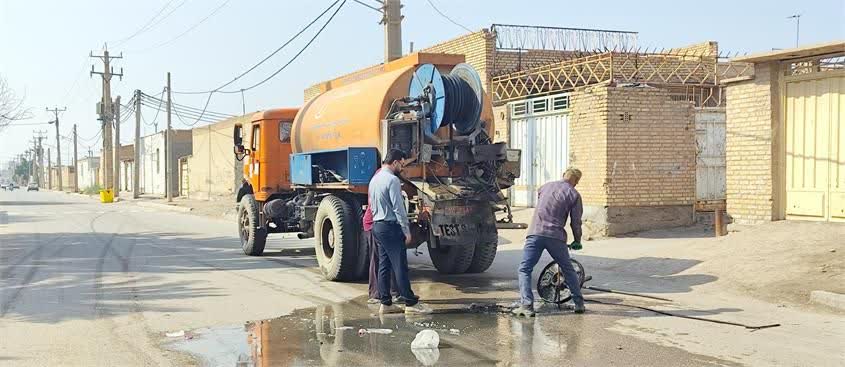 آمادگی آبفا خرمشهر برای بارندگی با اجرای گسترده عملیات نگهداری و توسعه شبکه فاضلاب